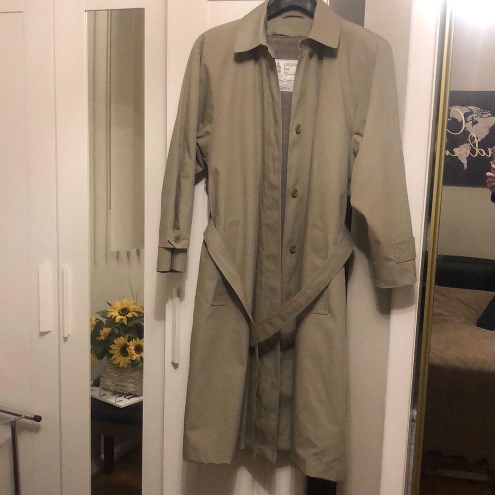 London Fog - Fleece Lined Trench coat- sz. 8